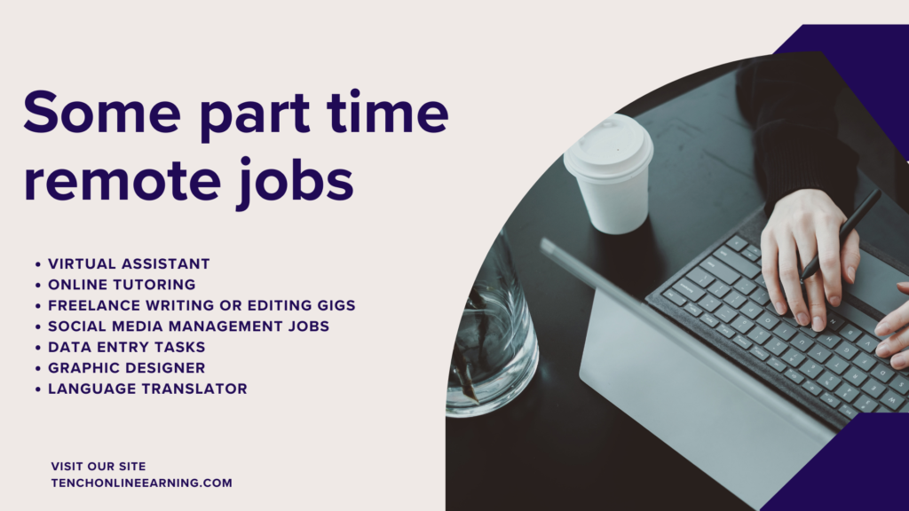 Some part time remote jobs